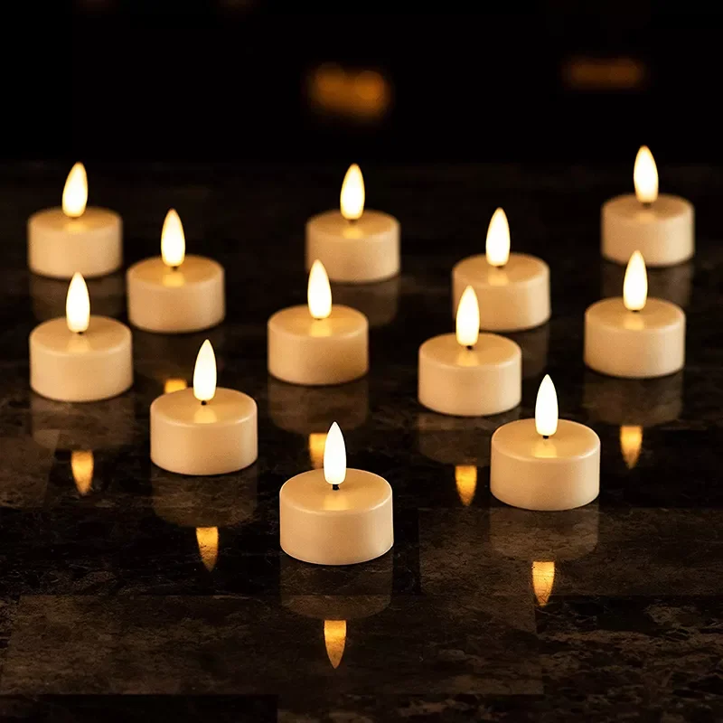 

LED Simulation Candle Light Flash Flameless Candle Light Battery Powered Holiday Birthday Wedding Party Home Decoration