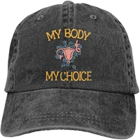 my bodys my choices distressed dad hats for men graphic washed denim adjustable baseball caps