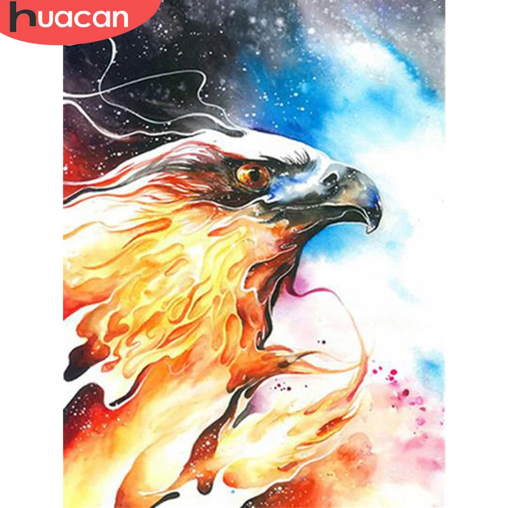 

HUACAN полноразмерная/круглая алмазная живопись 5d Орлан настенное Искусство DIY Алмазная вышивка Животное Искусство