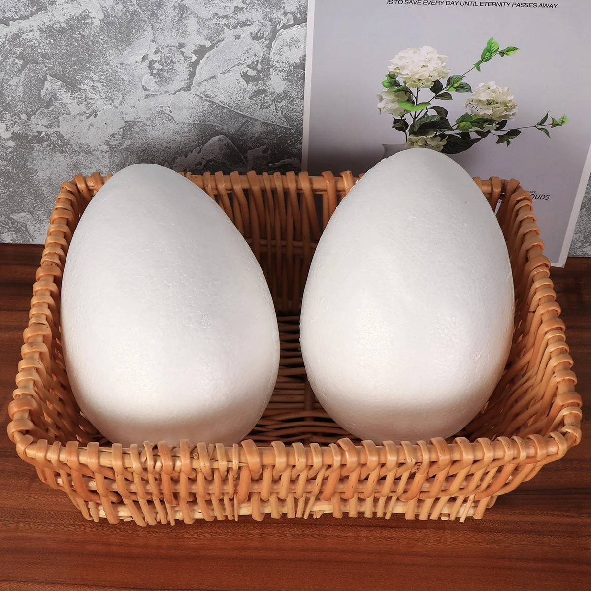 

Easter Foam Egg Eggs Craft White Polystyrene Diy Crafts Painting Shapes Kids Ornaments Shape Decoration Decor Inch Fake Party