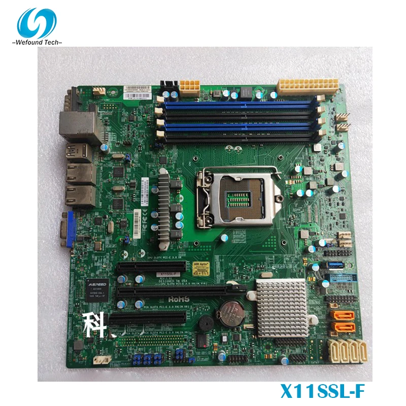 

For Supermicro X11SSL-F Server Micro-ATX Motherboard LGA 1151 C232 Chipset Supports E3-1200 v6/v5 7th/6th i3 Series Fully Tested