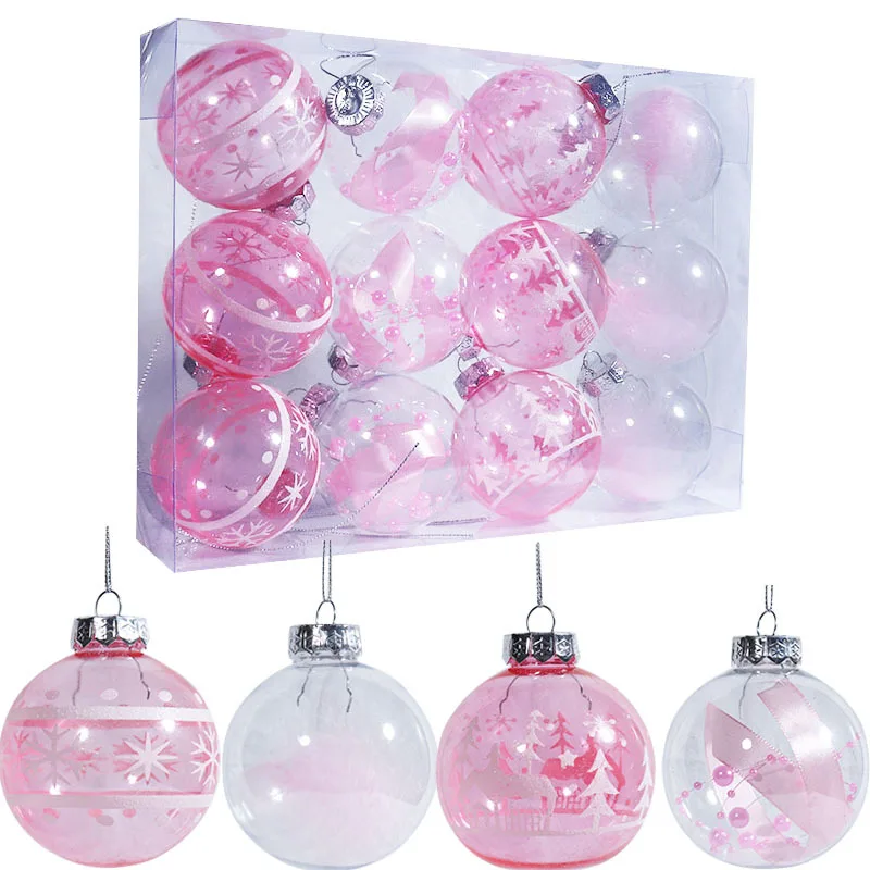 

12 шт., украшения для рождественской елки, 8 см