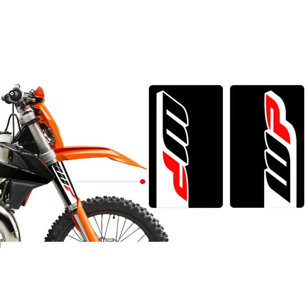 Набор наклеек на верхнюю вилку Подвески WP графические наклейки MX черные 2 шт. |