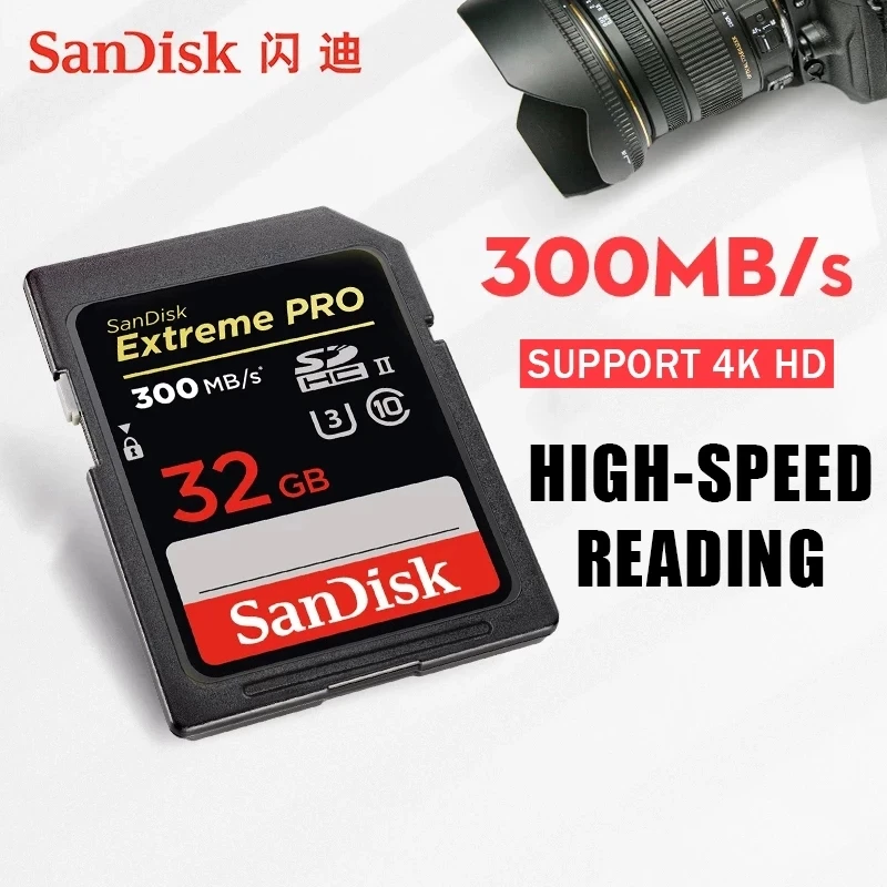 SanDisk Extreme PRO SD флэш-карта памяти 1 ТБ 512 ГБ 256 128 64 32 SDH SDXC |