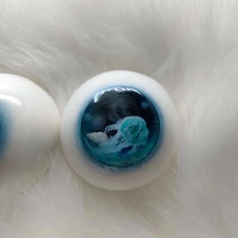 

14mm BJD Doll Eyeball 1/3 1/4 1/6 Resin Plaster Eyes 1 Pair