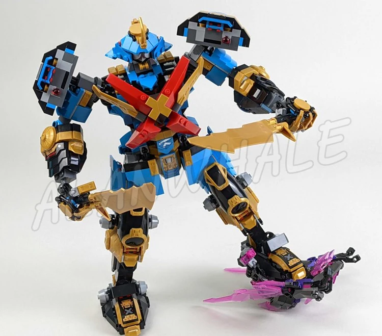 1003 шт. Shinobi Crystallized Nya's Samurai X Mech Crystal Dragon Warrior 60010 наборы строительных блоков