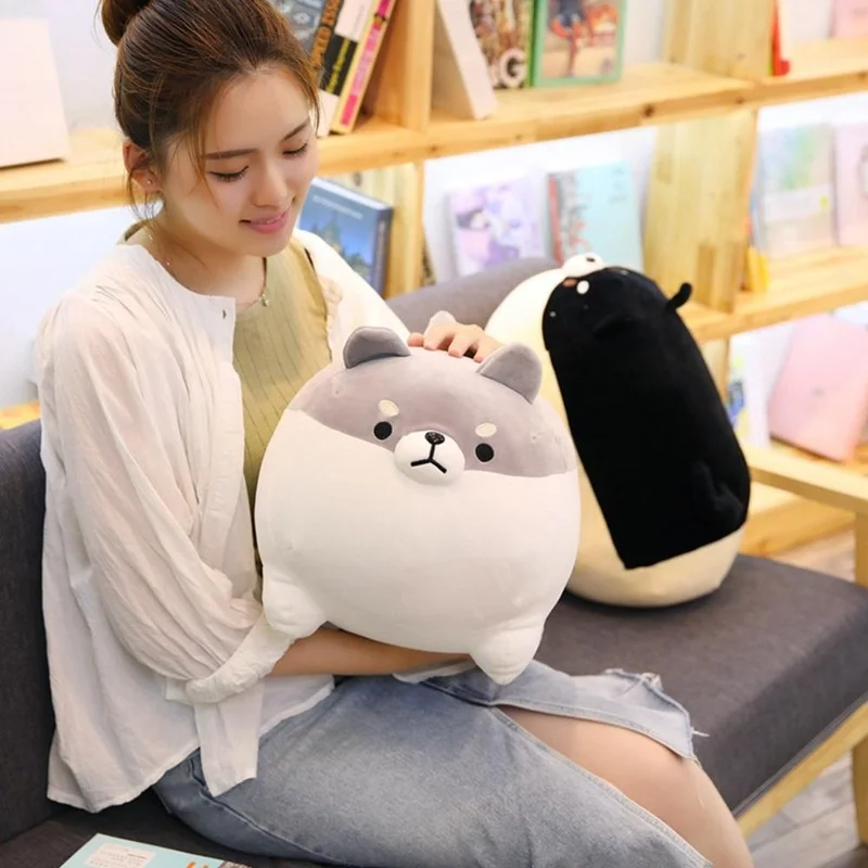 

40~50cm Cute Dog Plush Toy 4 Colours Stuffed Soft Animals Pig Cat Pillow Christmas Gift For kids Kawaii Valentine Present