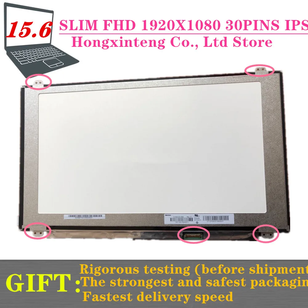 15.6 Inch IPS Lcd Matrix Screen N156HCE-EBA FIT LP156WF6 SPL1 NV156FHM-N42 LTN156HL01 LTN156HL07 B156HAN01.2 30PINS 1920X1080 - купить по