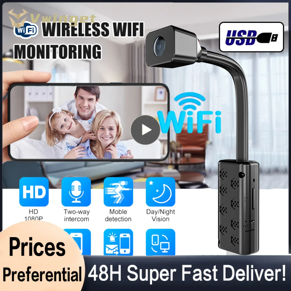 

Night Vision Micro Camcorder Mini Camera Portable 4k Remote Monitor For P2p Rtsp Support Remote View Ip Camera Wireless Module