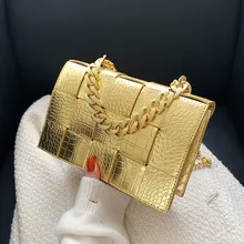 Women Alligator Crocodile Pattern Crossbody Bags 2022 Luxury Brand Clutch Lady Chain Shoulder Messenger Bag New Handbag Totes