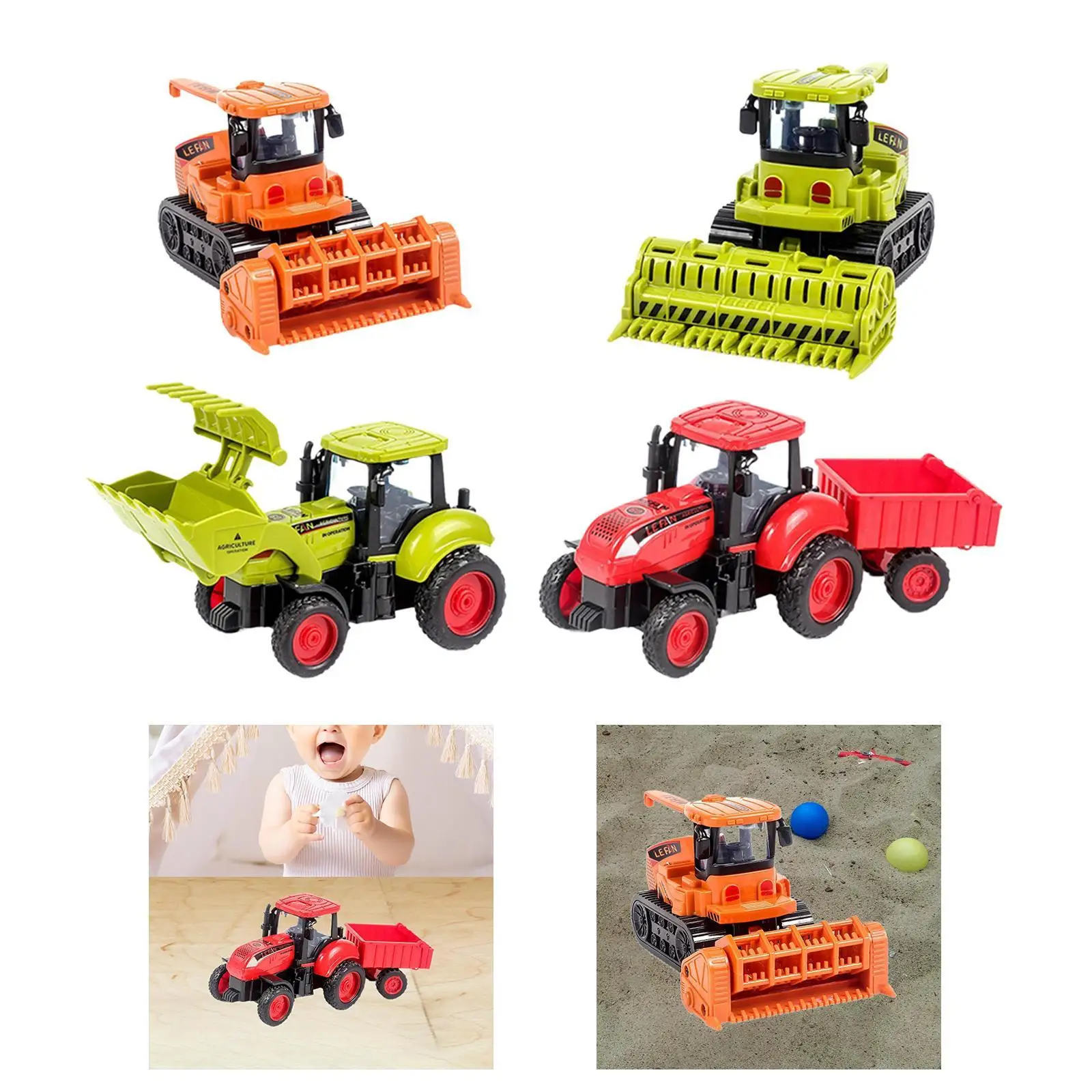 Farm Tractor Toy Vehicle for Children Ages 3 Years and up Present