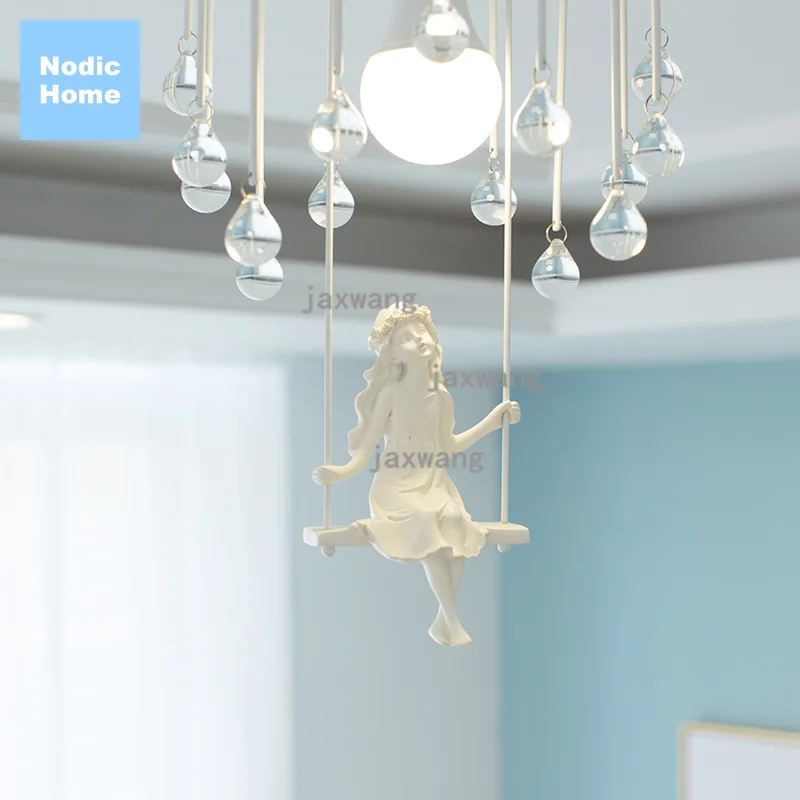 Нордическая потолочная лампа для спальни и столовой Plafondlamp Modern Iron Decor Loft Lamp Childrens Lustre Suspension.