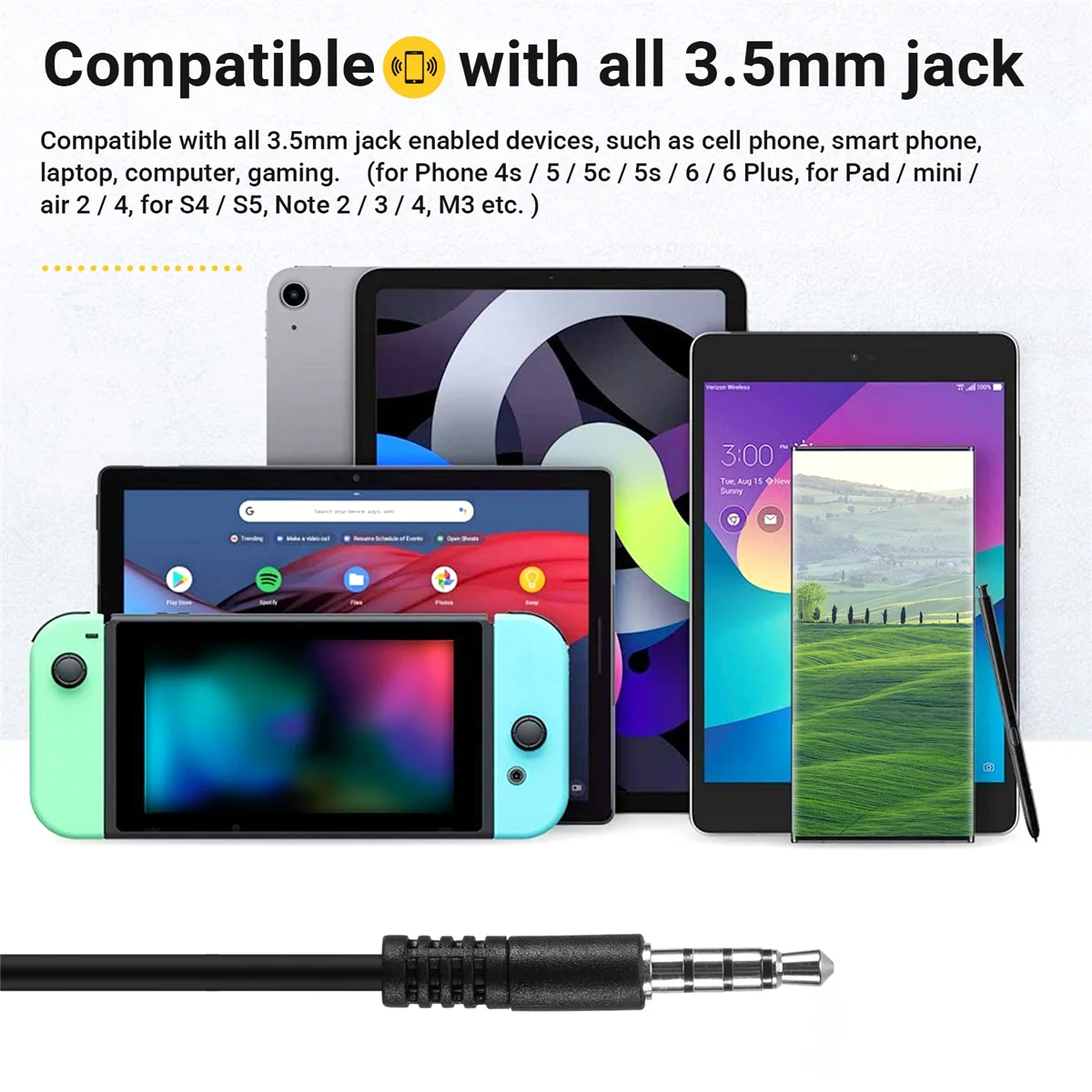 3 5 мм регулируемый горловой микрофон наушники скрытая акустическая трубка