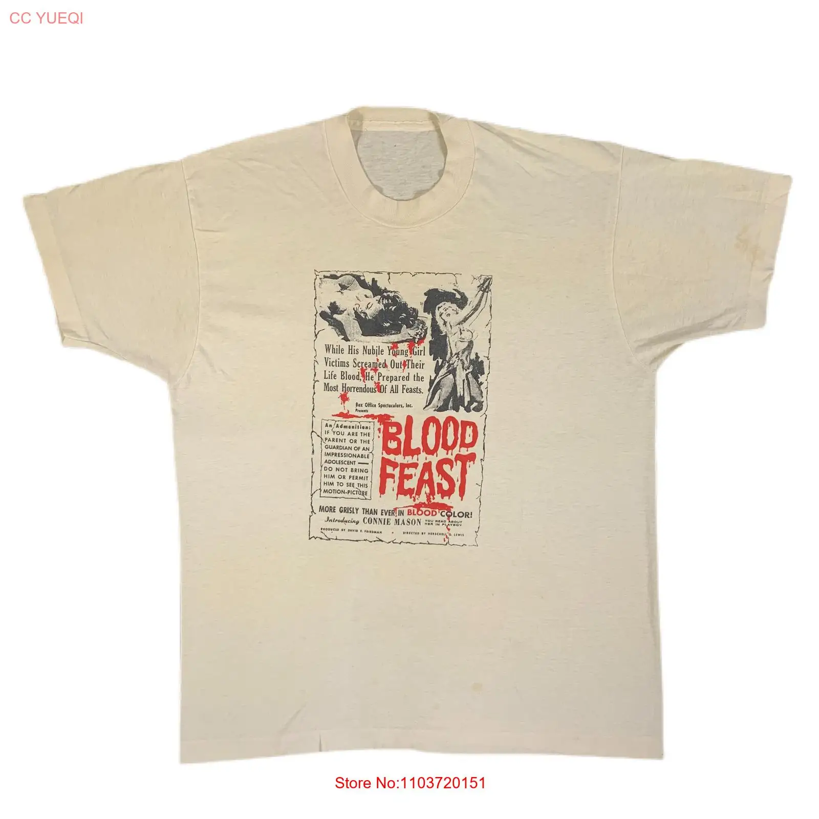Винтажная футболка Blood Feast Color Herschell G. Lewis