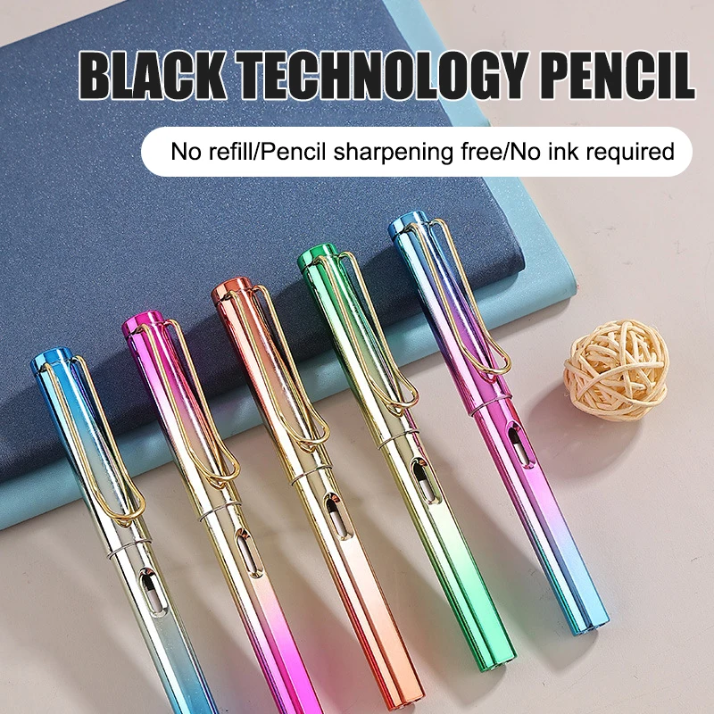 

140MM Colorful Technology Unlimited Writing Eternal Pencil No Ink Pen Magic Pencils for Writing Art Sketch Painting Tool Gifts