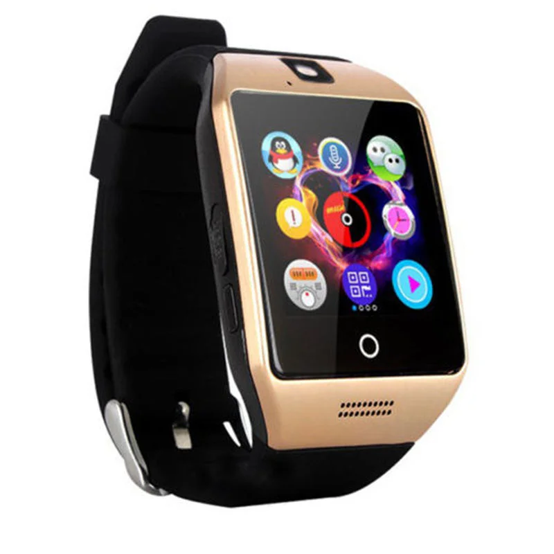 

Smartwatch Digital Touch Screen Q18 Smart Watch SIM Card Fitness Tracker Reloj Bluetooth WristWatch With Camer For Android
