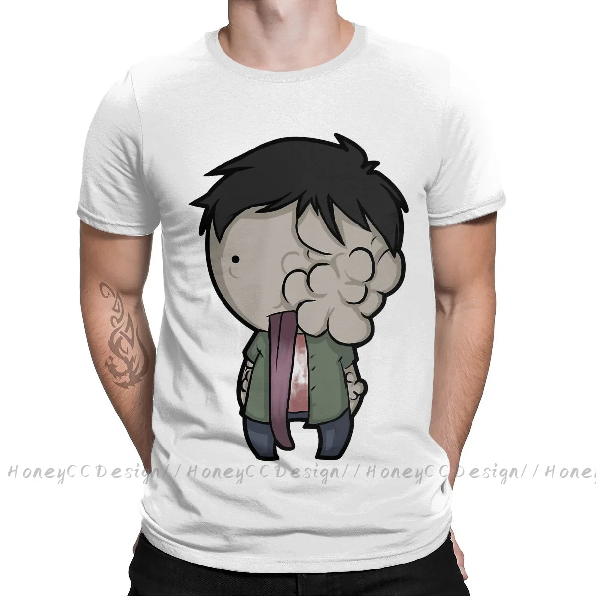 Left 4 Dead Print Cotton T-Shirt Camiseta Hombre Smoker For Men Fashion Streetwear Shirt Gift