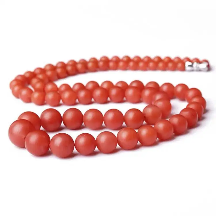 

Genuine Natural Jade Necklace Southern Red Agate Beaded Necklaces Chokers For Women Fine Jewelry Accessories Jades Tower Crain