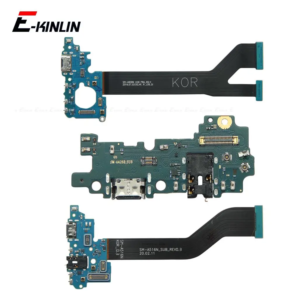 

Разъем питания для зарядки, штепсельная плата с микрофоном, гибкий кабель для Samsung Galaxy M42 M51 A51 A52 A71 A72 A90 4G