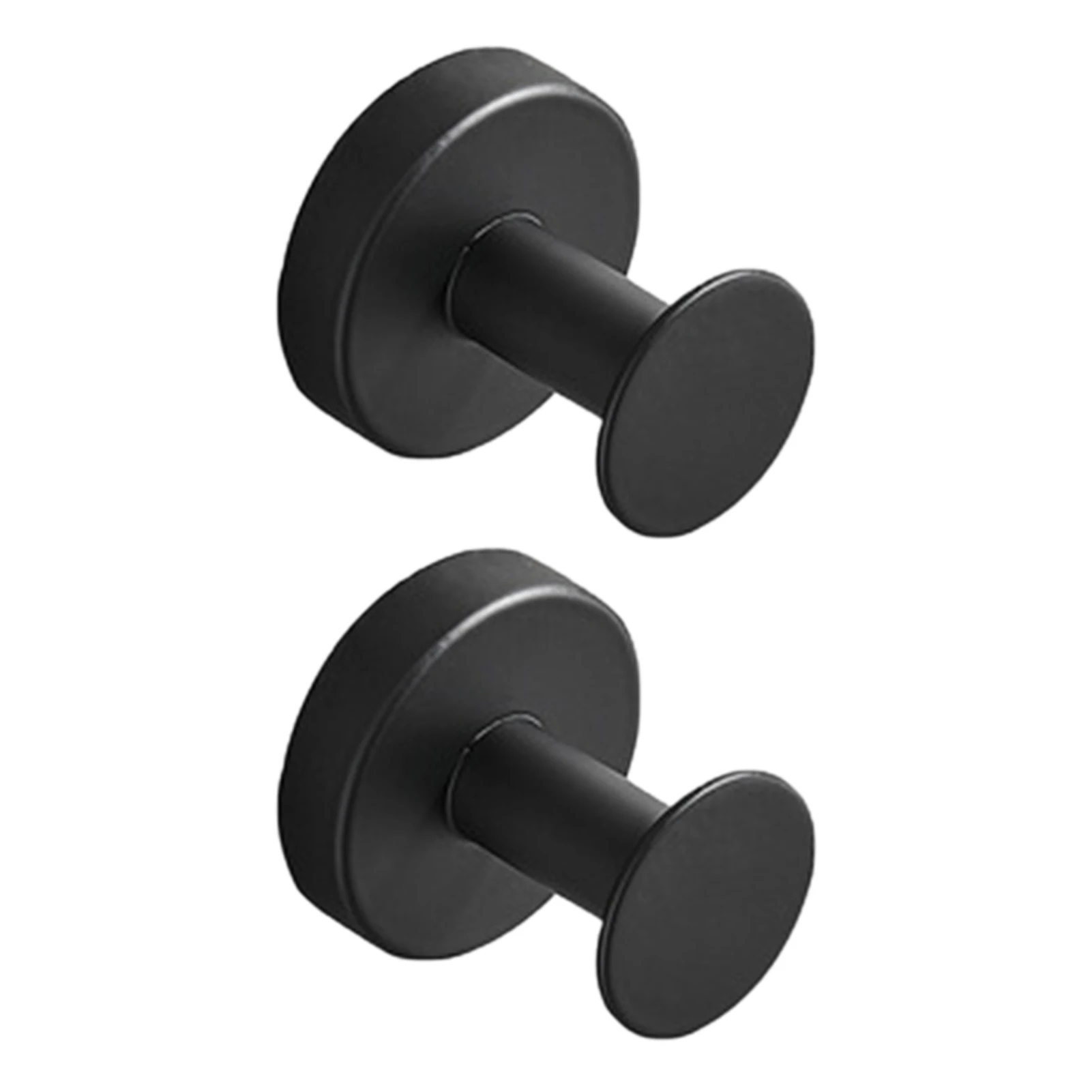 

2pcs Wall Hook Stainless Steel Home Decor Hanging Bag Heavy Duty Solid Coat Storage Key Holder Bathroom Kitchen Easy Install