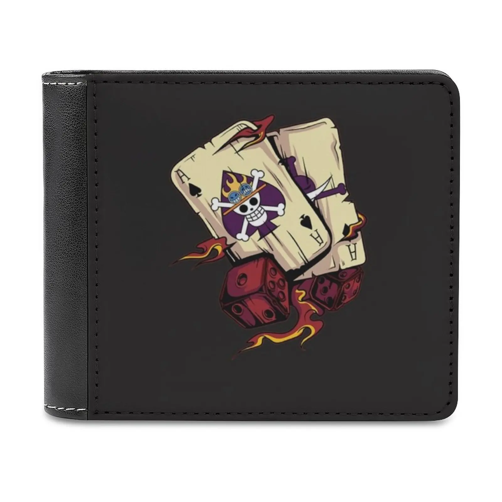 

-Portgas D. Кожаный бумажник наклейка Ace для мужчин и женщин, Роскошный кошелек, кредитница, портмоне с индивидуальным дизайном D Ace