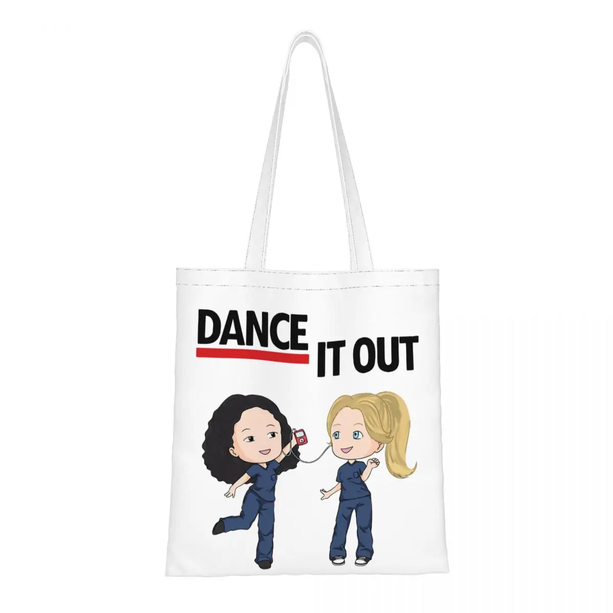 

Dance It Out Greys Anatomy Women Shoulder Bag Grey's Anatomy Shopping Bags Aesthetic High Capacity Canvas Tote Bag Canvas Bag