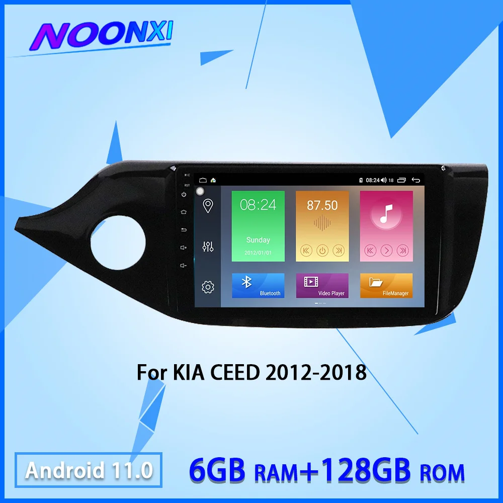 

2 Din Android 11.0 6G+128GB For KIA Ceed 2012-2018 Radio Car Multimedia Player Auto GPS Navigation Recoder Head Unit DSP Carplay