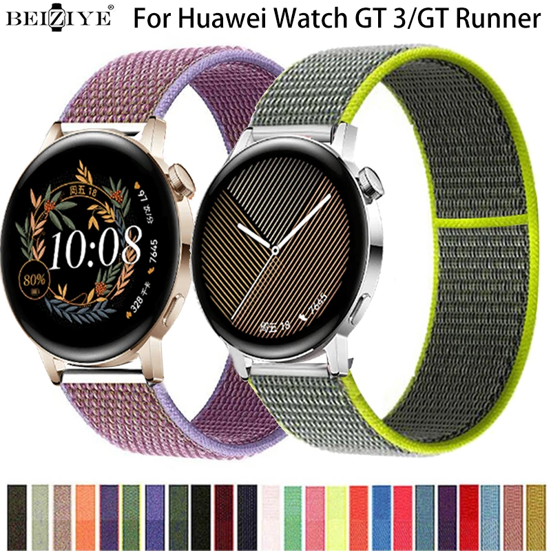 

Nylon loop Strap For Huawei Watch GT 3 42mm 46mm Correa Smartwatch Bracelet Wristband For Huawei Watch GT Runner Accessories