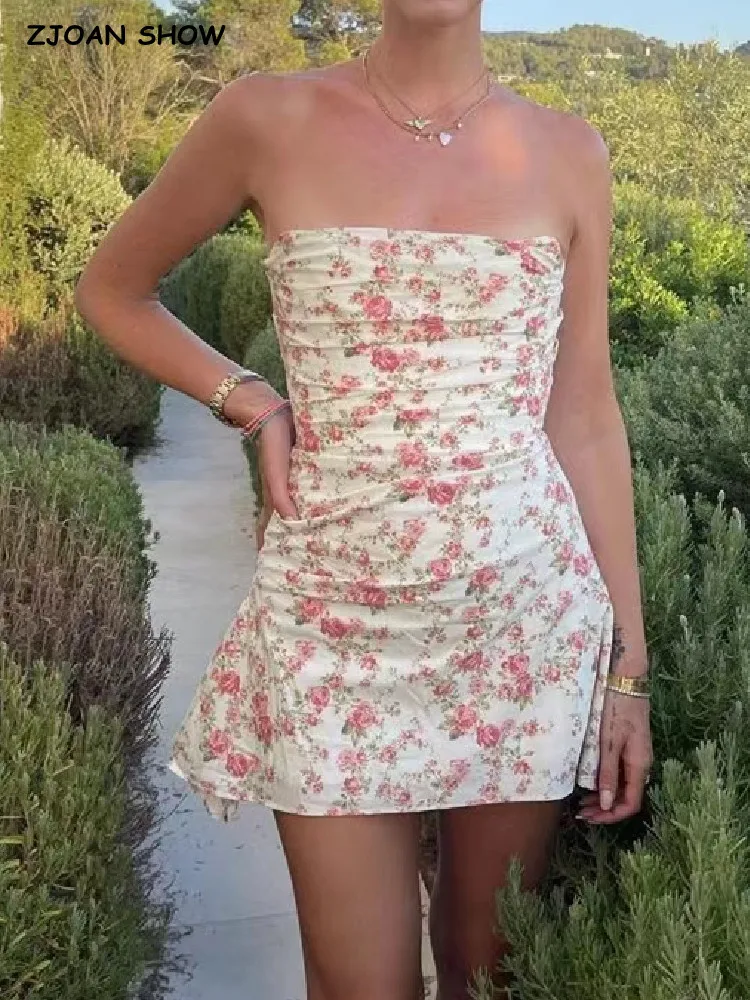 

Женское атласное платье без бретелек, однотонное асимметричное вечернее платье с оборками на груди и открытыми плечами, 2022