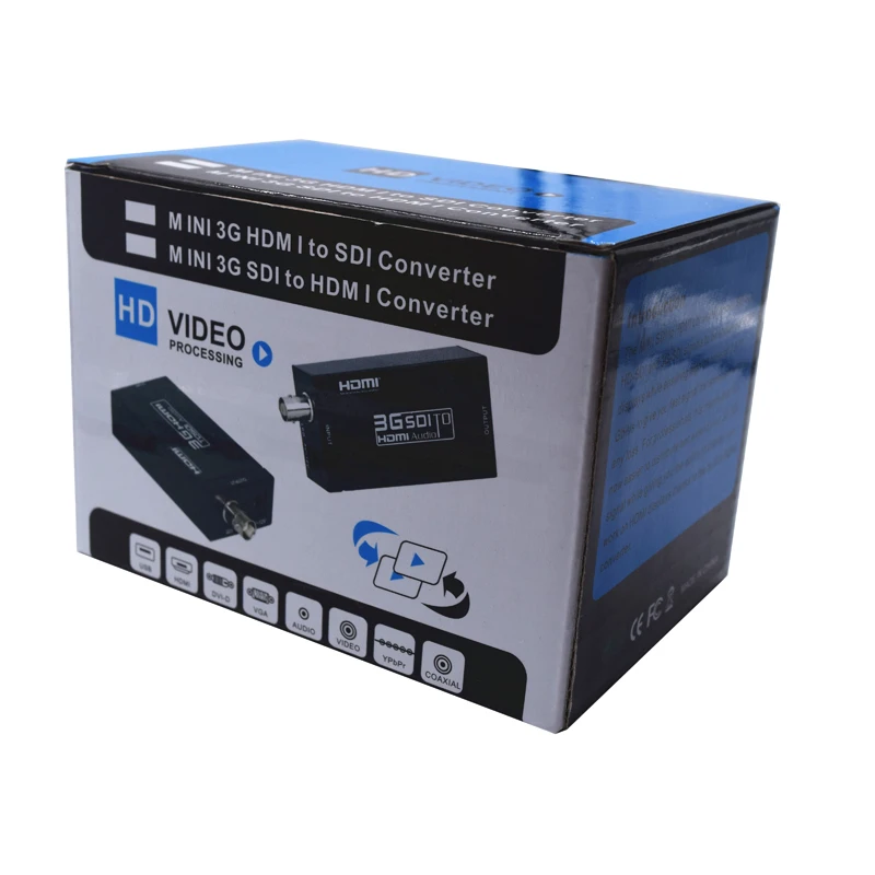 Видеоконвертер 1080P HD MINI 3G в SDI HDMI совместимый аудиопереключатель функция