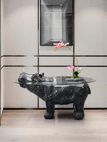 tt light luxury decorations modern hallway animal tea table water fountain waterscape large floor home living room decorations
