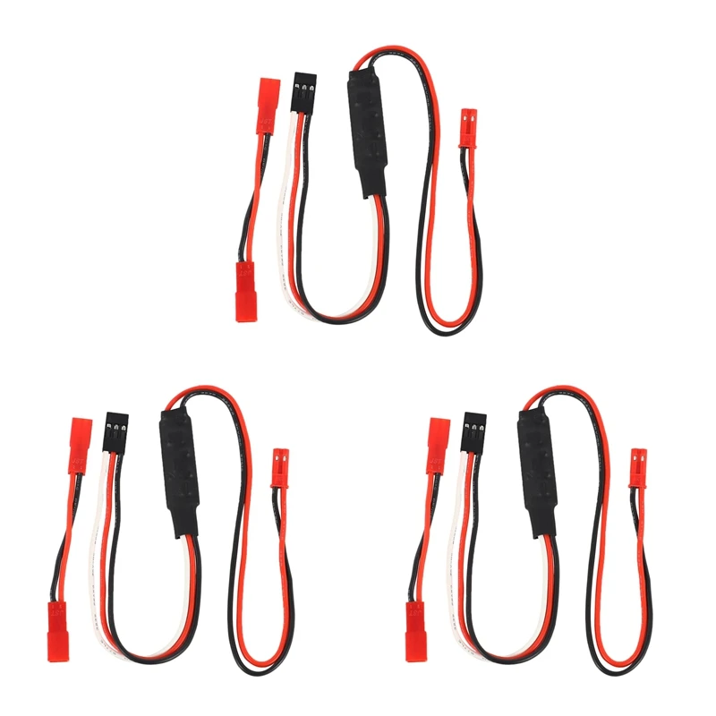 

3X Winch CH3 3 Ways Control Line Panel Remote Controller Receiver Cable For 1/10 RC Crawler Axial Traxxas TRX4 Tamiya