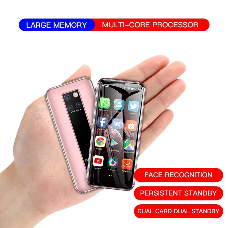 SOYES S10-H Android 9.0 Mini Smartphone 4G LTE 3GB RAM 64GB ROM Dual Camera 3.49