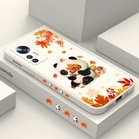 Maple Leaf Panda Phone Case For Xiaomi Ultra lite 10S 11T 10T Pro Lite Poco Pro Cover