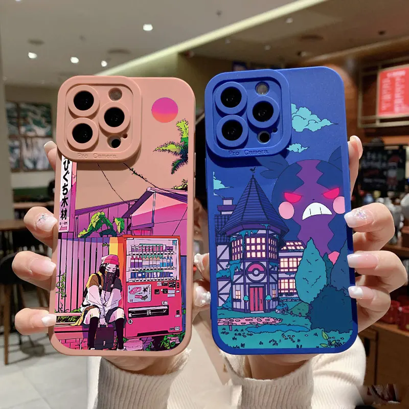 

Cartoon The Midnight Phone Case For iPhone 14 13 12 11 Pro Max 14 Plus XR X XS 7 8 Plus SE 2020 Soft Silicone Back Cover Fundas