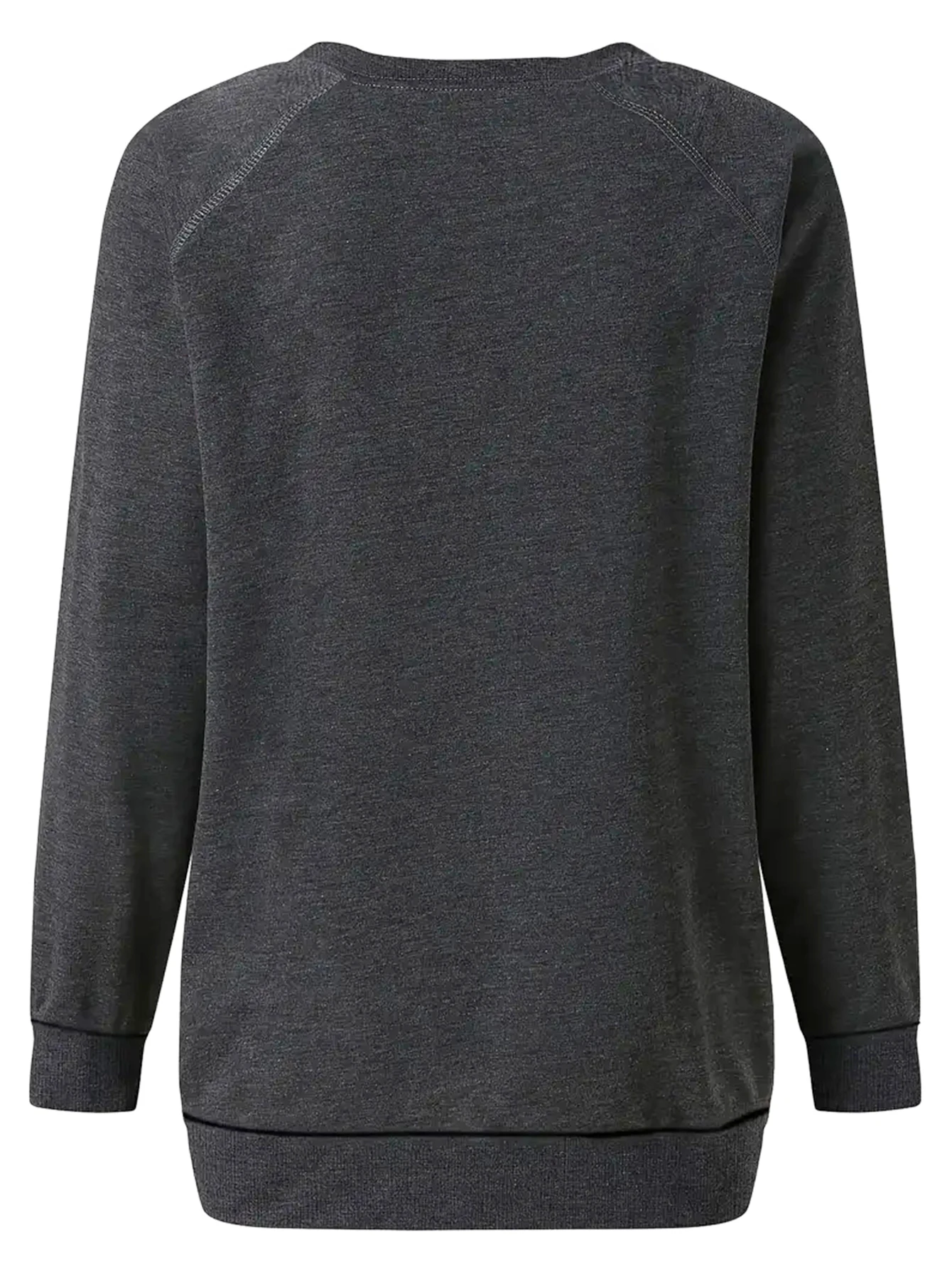 Женская Повседневная Толстовка Пуловер С Круглым Вырезом И Буквенным Принтом