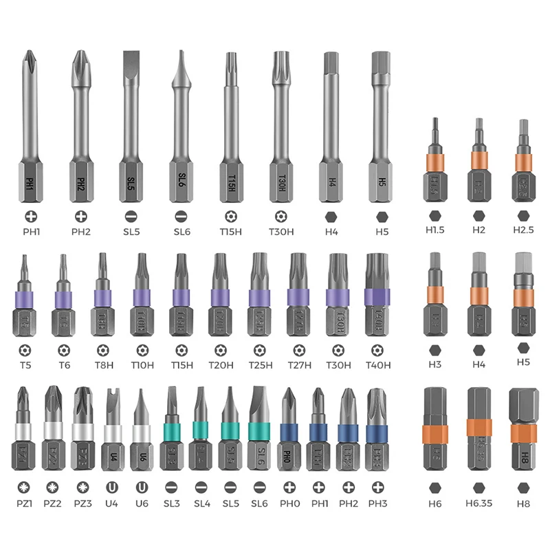 Экономичная храповая отвертка 42 в одном поворотная многофункциональная набор
