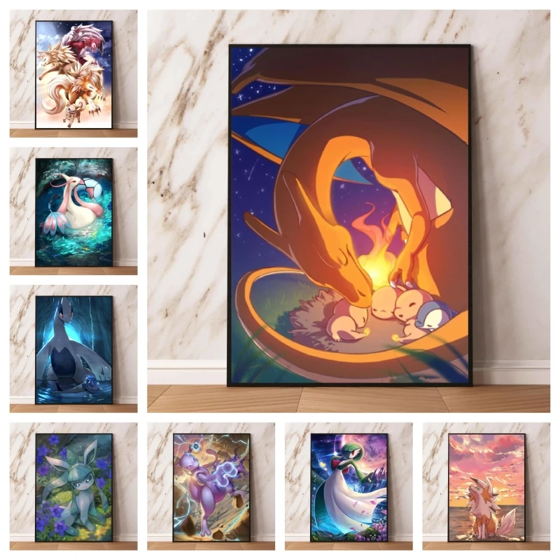 

Japanese Classic Anime Pok e mon Elf Cuadros Best Gift Wall Art Home Birthday Gifts Comics Pictures Living Room