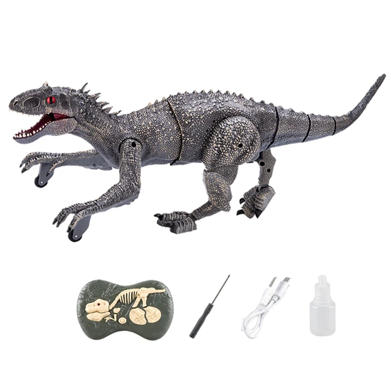 

Электрический динозавр Велоцираптор, игрушки 2,4G с дистанционным управлением, динозавр, игрушки, модель животного, детские игры, подарки для...