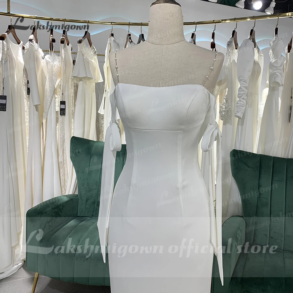 Простое пляжное свадебное платье с открытой спиной 2022 летнее на