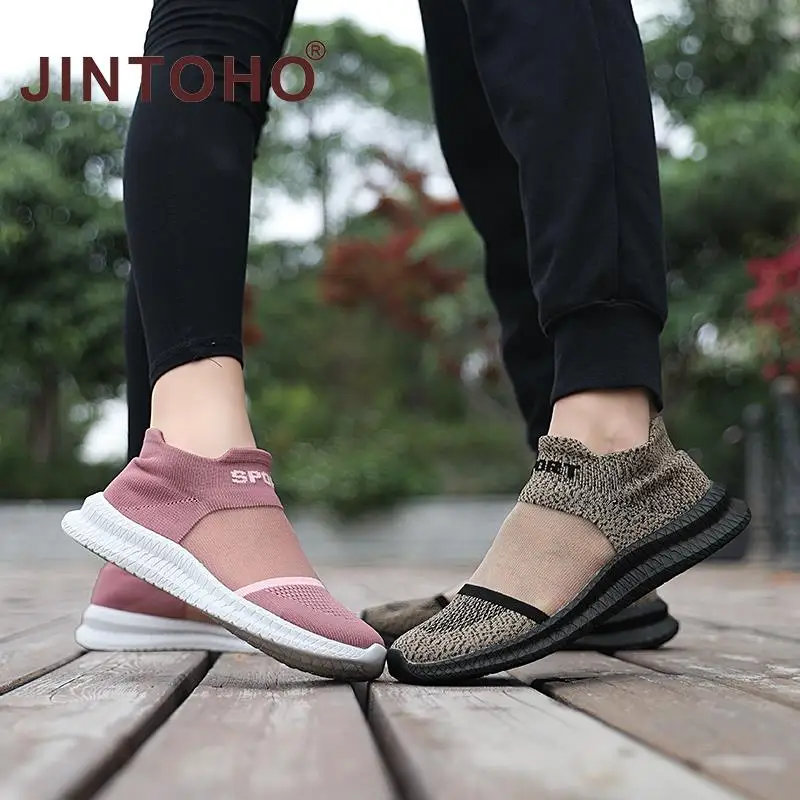 Легкие мужские кроссовки дышащая летняя обувь женские повседневные модные носки