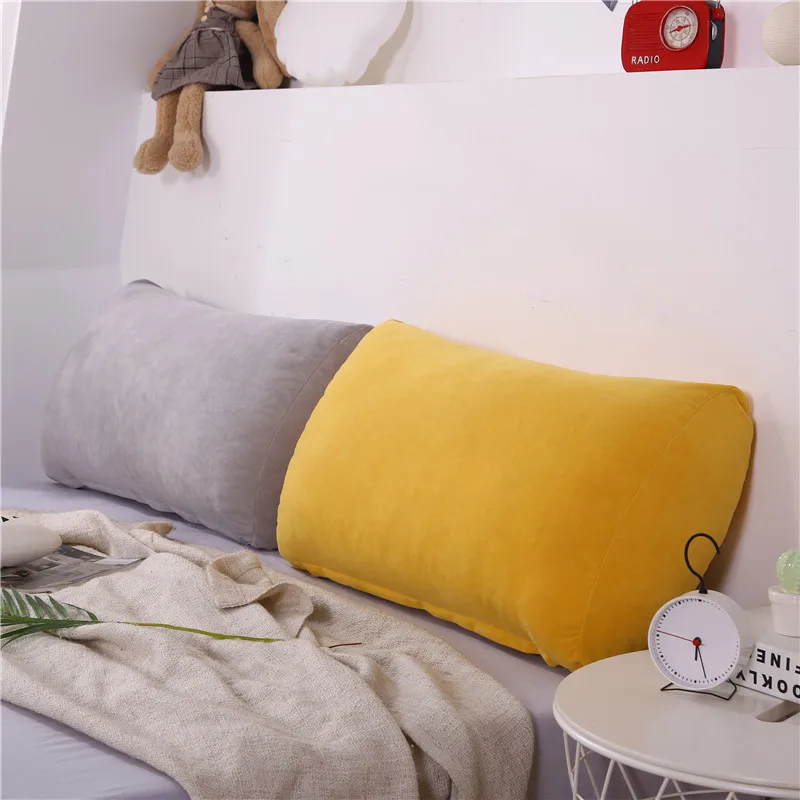 

Мягкая подушка для кровати, диванная подушка, большая подушка на танкетке, шезлонг для спины, шезлонг для телевизора, поясничная подушка для чтения