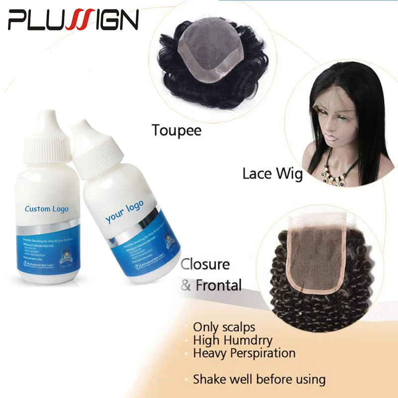 Plussign 1.3Oz Wig Glue Bond Extra Hold Lace Glue For Wigs And Adhesive Remover Kit 3Pcs/Lot Waterproof Hair Glue For Lace Wig