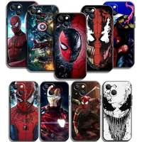marvel spiderman phone cases for iphone 11 12 pro max 6s 7 8 plus xs max 12 13 mini x xr se 2020 funda soft tpu back cover