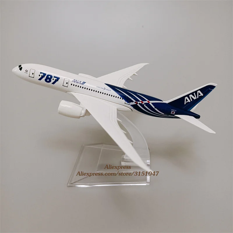 

Alloy Metal Japan Air ANA B787 Airlines Diecast Airplane Model ANA Boeing 787 Airways Plane Model Stand Aircraft Kids Gifts 16cm