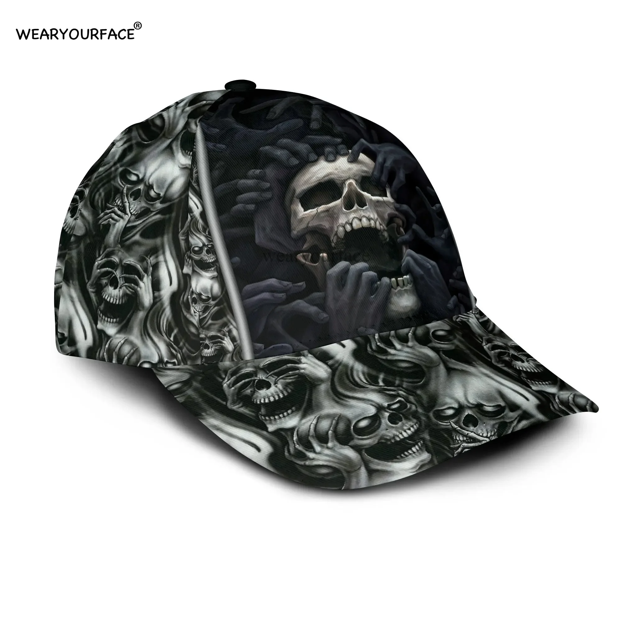 Череп Олень YAOI 3D Snapback Кепка с принтом по всей поверхности Мужчины Женщины