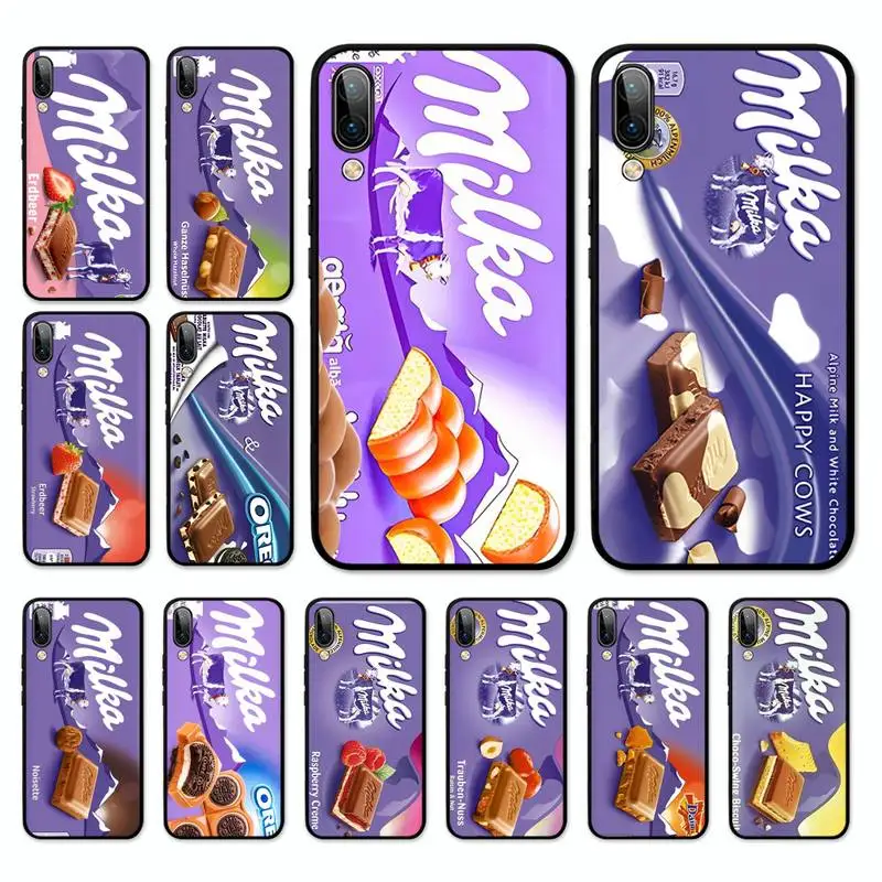 

Chocolate Milka Box Phone Case For Oppo A9 A7 A3s A1k Realme 6 5 Pro C3 Reno 2 Z Vivo Y91 C Y81 Y67 Y51 Y17 Cover