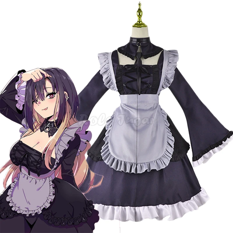

Anime My Dress Up Darling Cosplay Kitagawa Marin Uniform Full Sets Women Halloween Carnival Lolita Maid Dress Costume C136M102