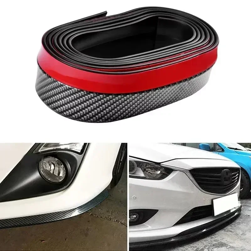 Передний бампер автомобиля сплиттер для губ спойлер карбоновая юбка защита