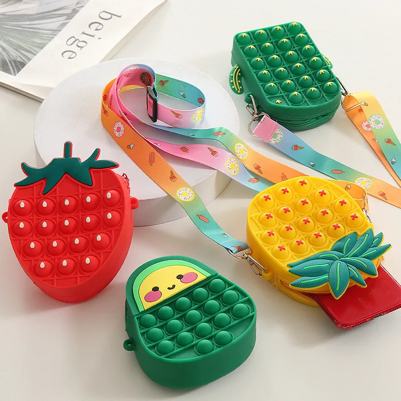 

Популярная игрушка-антистресс Kawaii кактус авокадо антистресс Spotify Premium фиджет ананас клубника антистресс Пузырьковые сумки для девочек